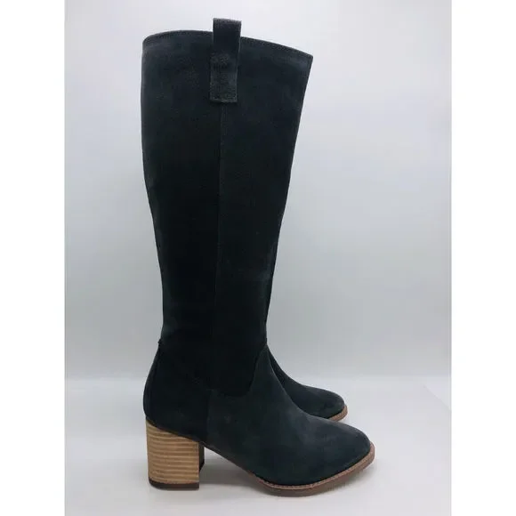 Aqua College Women's Natalya Waterproof Boots- Dark Grey Suede, US 8 / EUR 39 - Picture 5 of 9